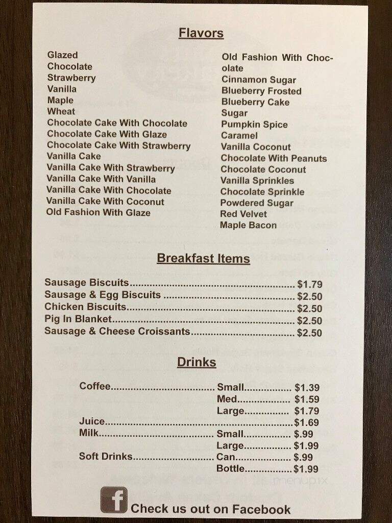 Jody's Donuts and Bakery - Collierville, TN menu_pic