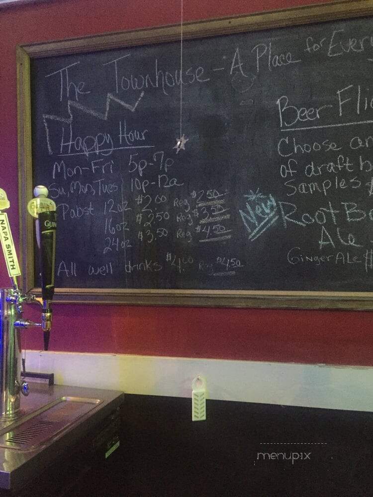 Town House Cocktail Lounge - Vallejo, CA menu_pic
