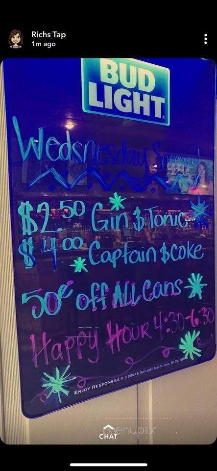 Richard's Tap - Momence, IL menu_pic