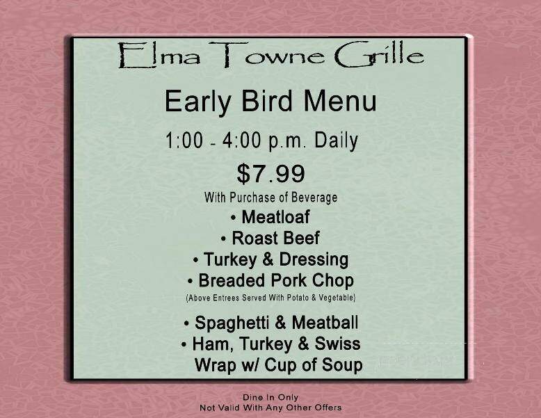 Elma Inn - Elma, NY menu_pic