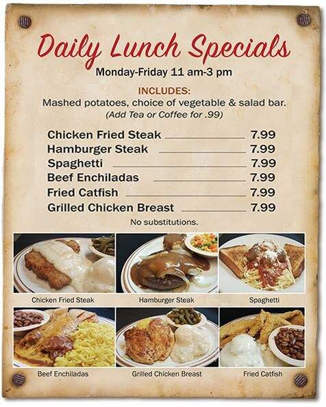 Chuck Wagon Restaurant - Weatherford, TX menu_pic