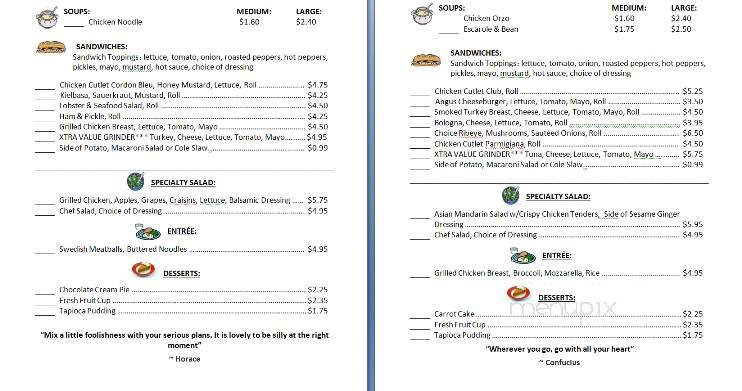 Carousel Farms - Waterbury, CT menu_pic