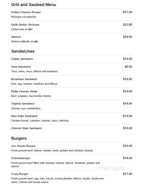 JMC Latin Food Market - Orlando, FL menu_pic