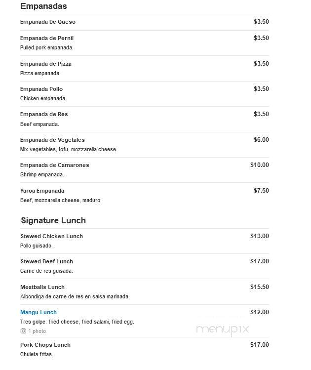 JMC Latin Food Market - Orlando, FL menu_pic