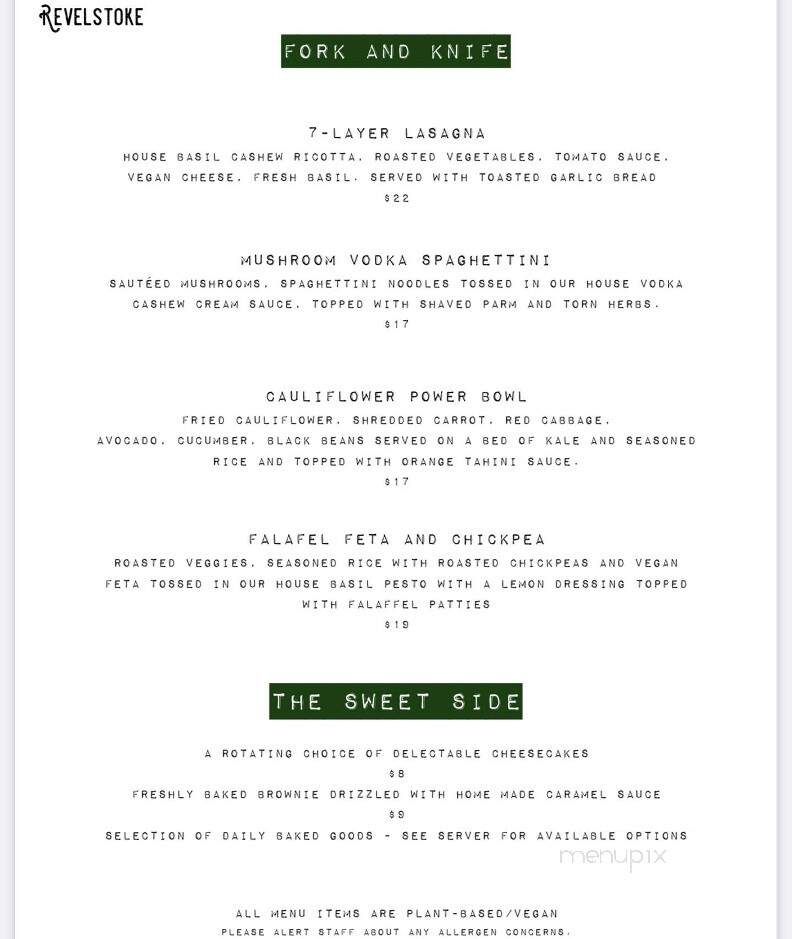 Revelstoke Cafe - Peterborough, ON menu_pic