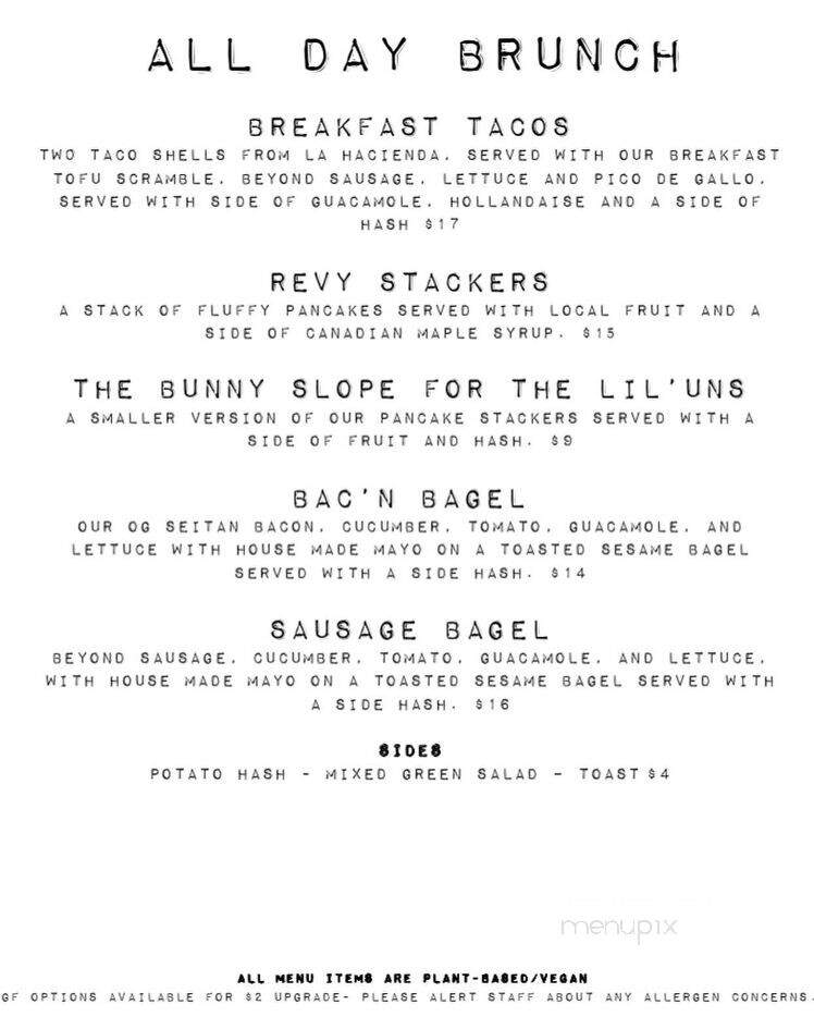 Revelstoke Cafe - Peterborough, ON menu_pic
