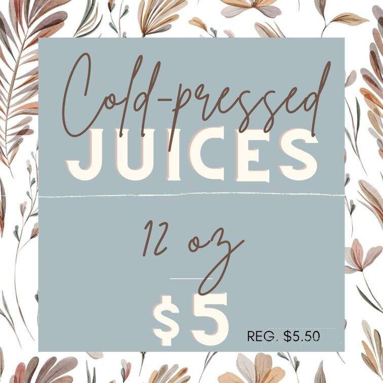 B Pure Juices - Nogales, AZ menu_pic