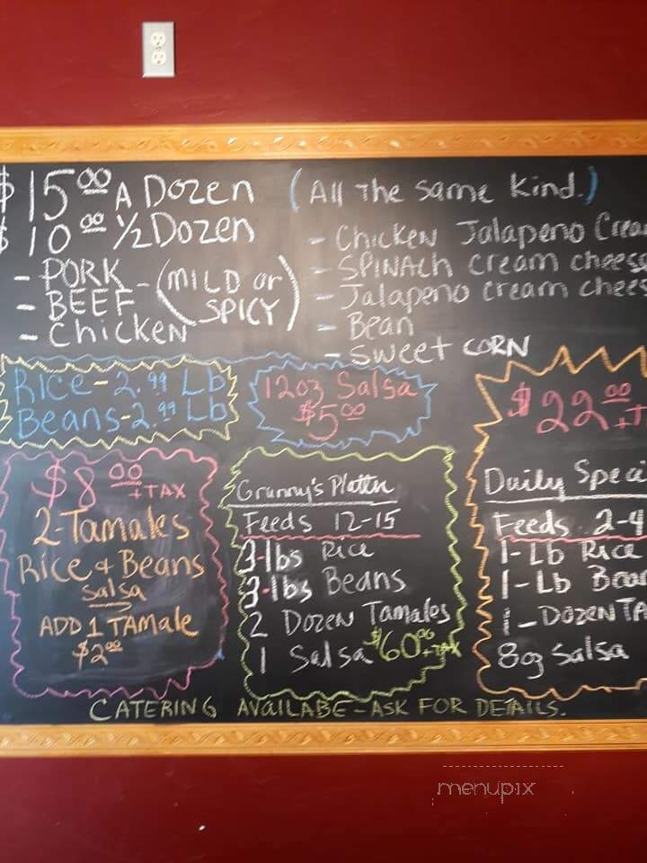 Granny's Tamales Walla Walla - Walla Walla, WA menu_pic