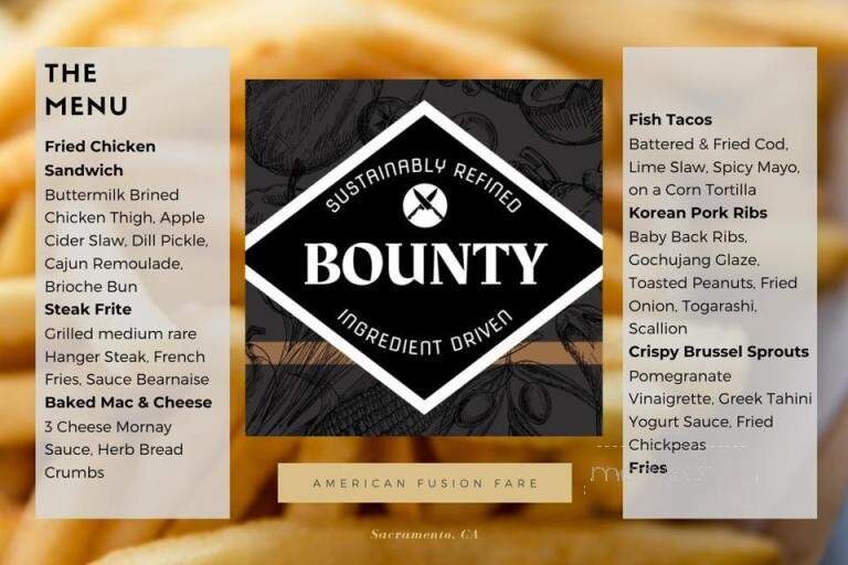 Bounty Food Truck - Loomis, CA menu_pic
