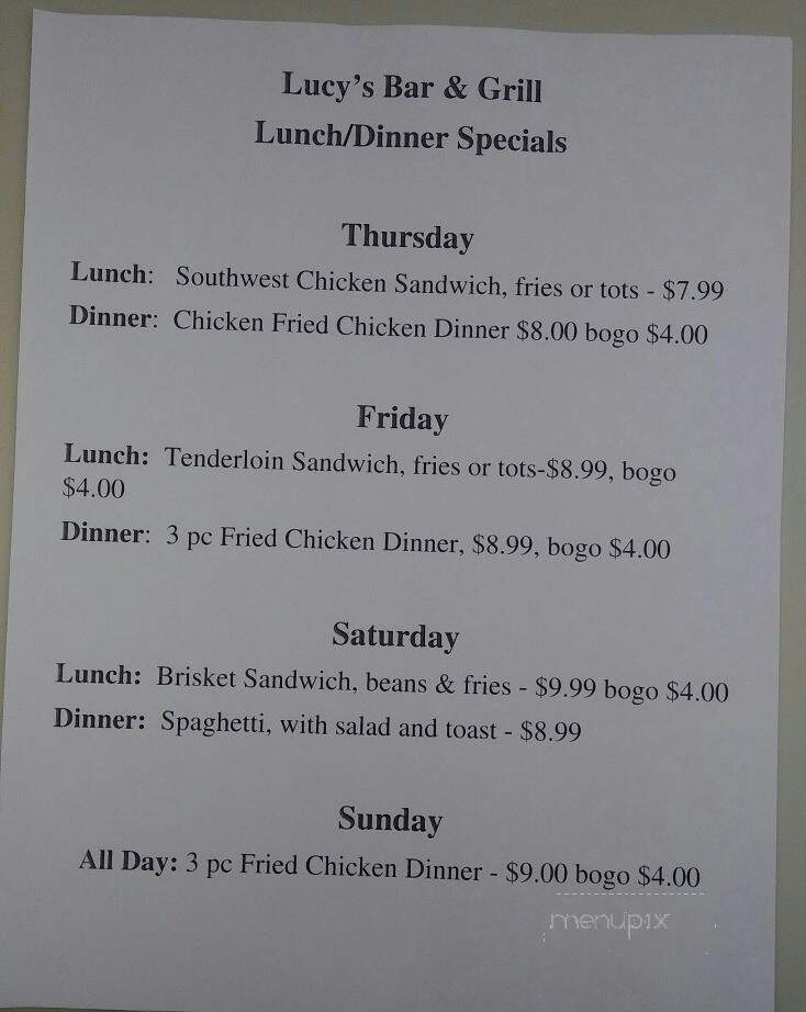 Lucy's Bar and Grill - Lacygne, KS