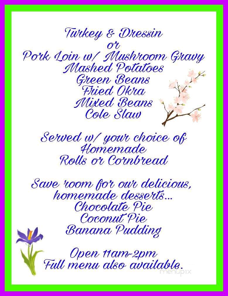 Midway Country Cafe - Rock Island, TN menu_pic
