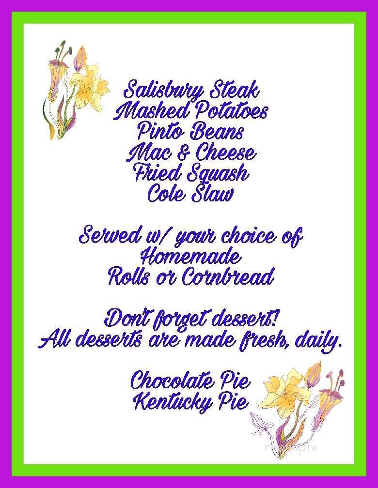 Midway Country Cafe - Rock Island, TN menu_pic