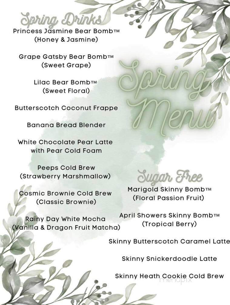 Little Bear Coffee Co - Terre Haute, IN menu_pic