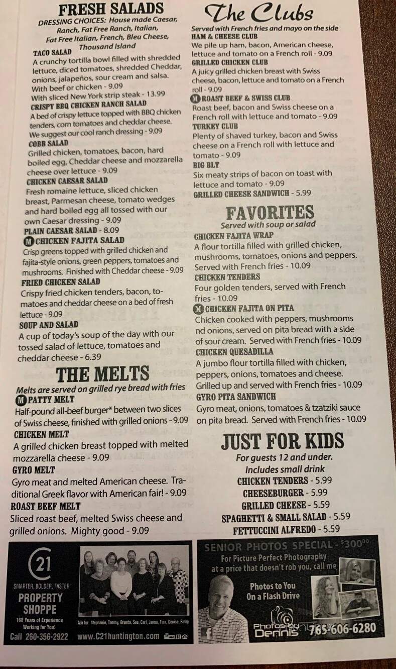 Markle's Pancake House & Restaurant - Markle, IN menu_pic