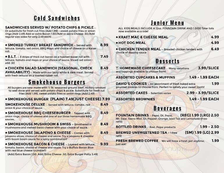 Funk E BBQ - Norwich, NY menu_pic