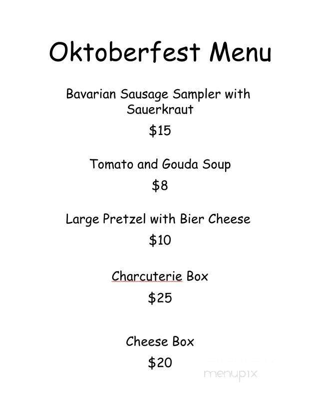 Shotwell Run Brewing Company - Etlan, VA menu_pic