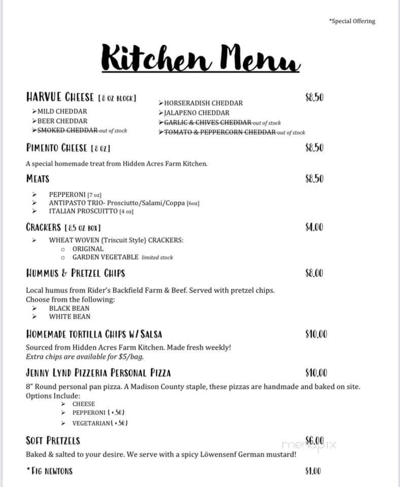 Shotwell Run Brewing Company - Etlan, VA menu_pic
