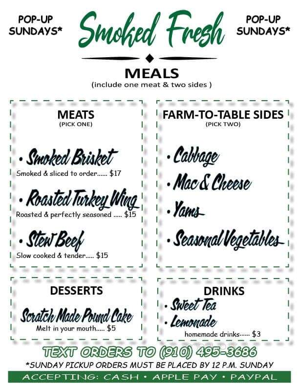Smoked Fresh - Fayetteville, NC menu_pic