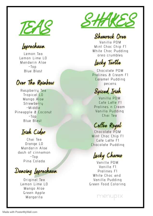East Texas Nutrition - Tyler, TX menu_pic