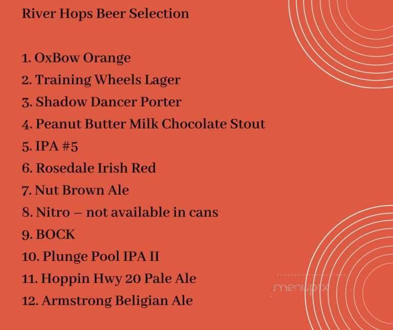 River Hops Brewing - Fort Dodge, IA menu_pic
