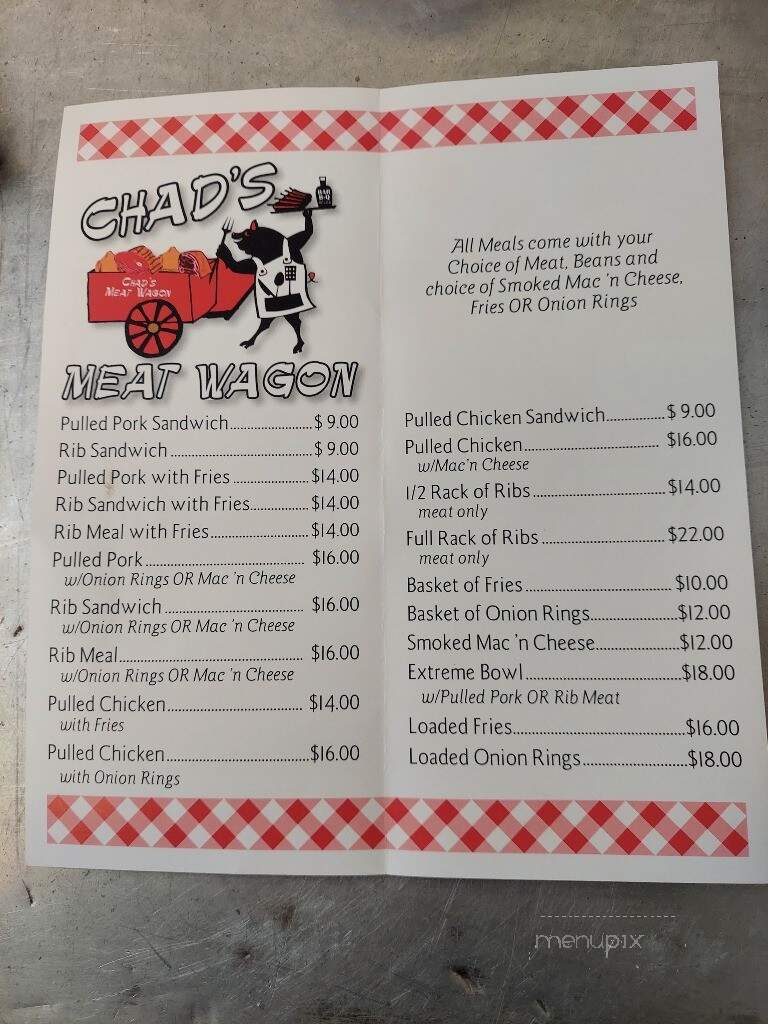 Chad's Meat Wagon - Grand Rapids, MN menu_pic