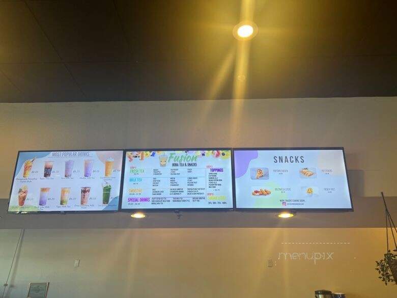 Fusion Boba Tea and Snacks - Woodland, CA menu_pic