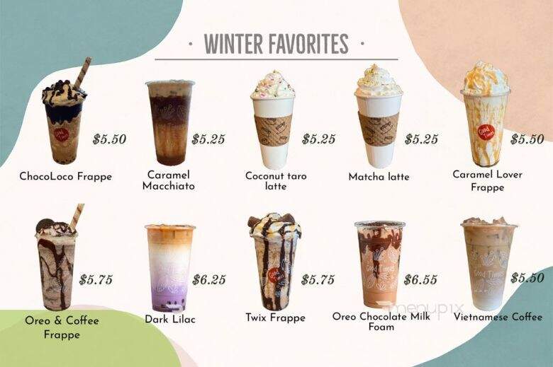 Fusion Boba Tea and Snacks - Woodland, CA menu_pic