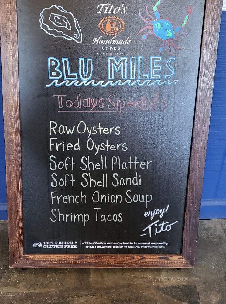 Blu Miles Seafood & Grill - Saint Michaels, MD menu_pic