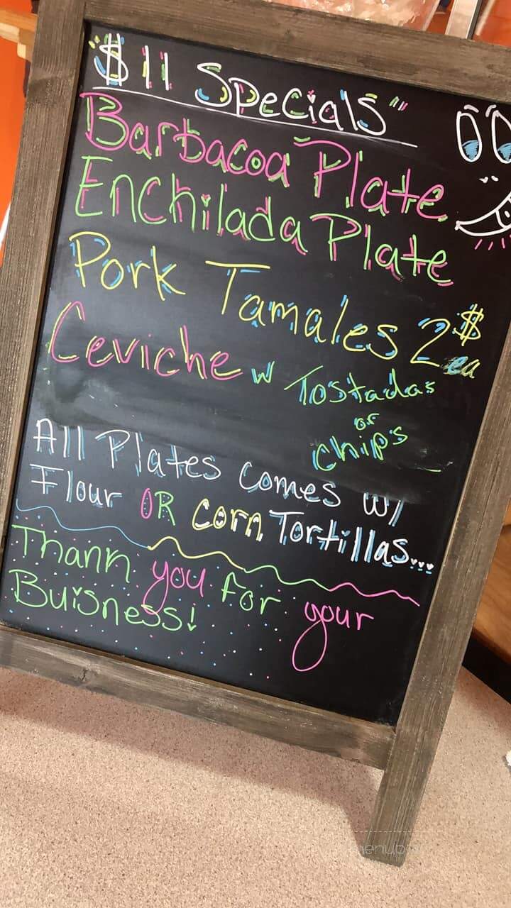 Abuelitos Mexican Food - Hawkinsville, GA menu_pic
