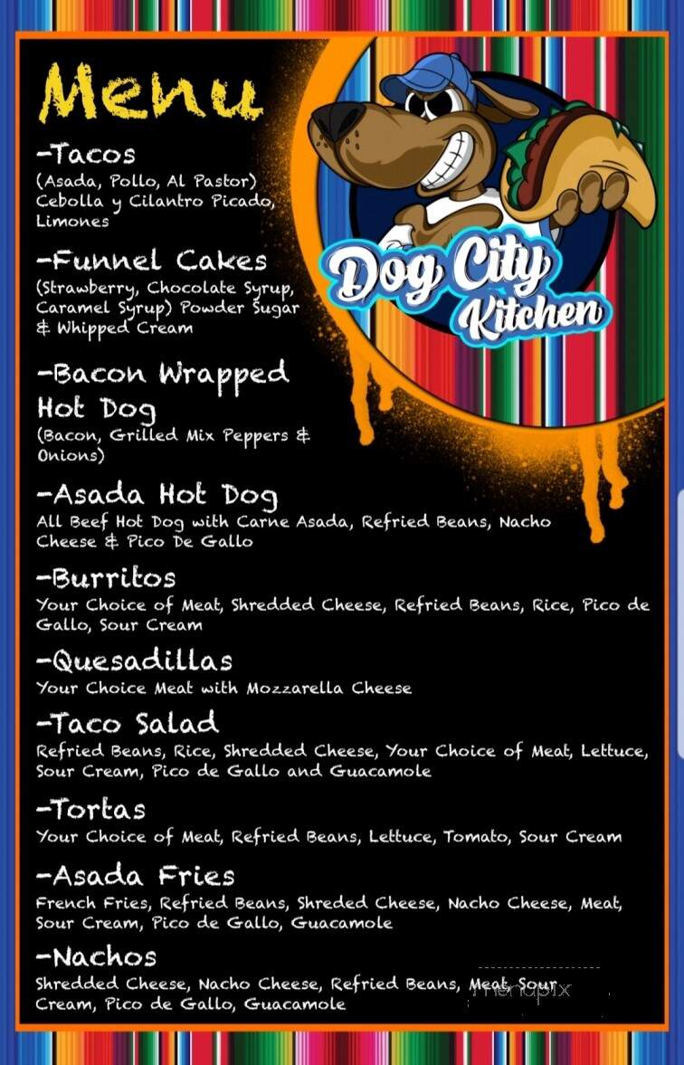 Dog City Kitchen - Las Vegas, NV menu_pic