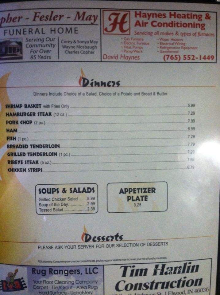 Roby's Grill - Elwood, IN menu_pic