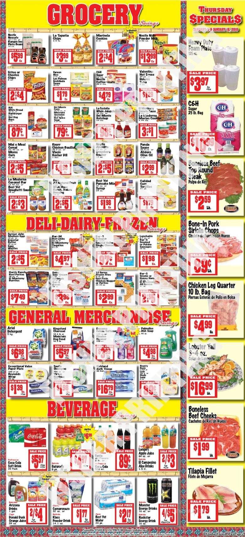United Market Deli - Dinuba, CA menu_pic
