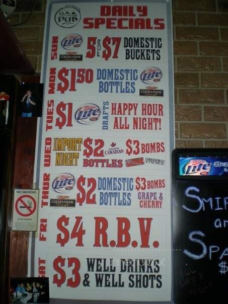 U.A. Pub - Columbus, OH menu_pic