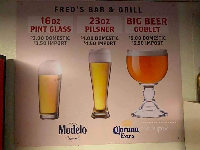 Fred's Place - Garden City, KS menu_pic