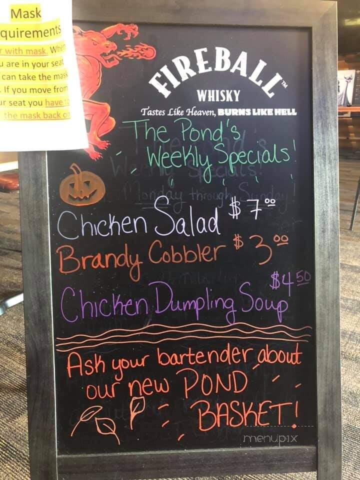 Pond - Blackduck, MN menu_pic