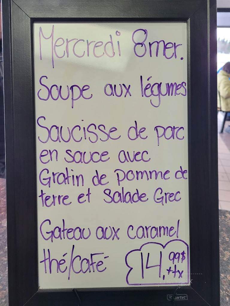 Restaurant La Fureur - Normandin, QC menu_pic