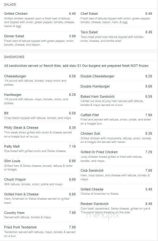 Kaylees Farmhouse Restaurant - Hardin, KY menu_pic