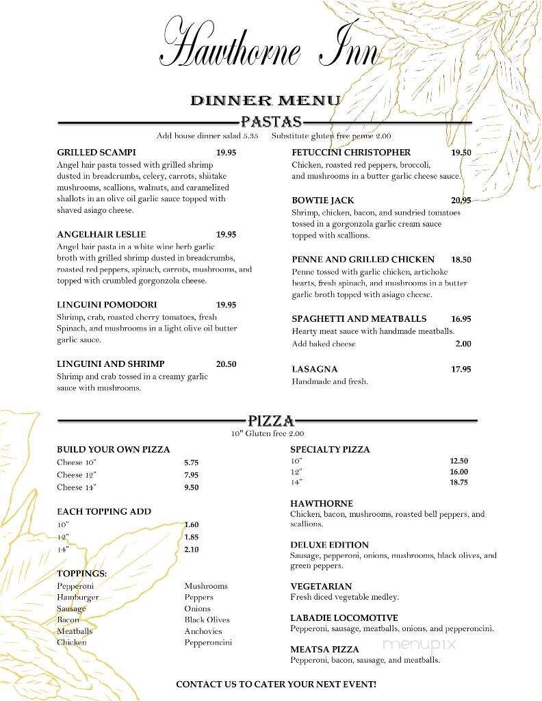 Hawthorne Inn - Union, MO menu_pic