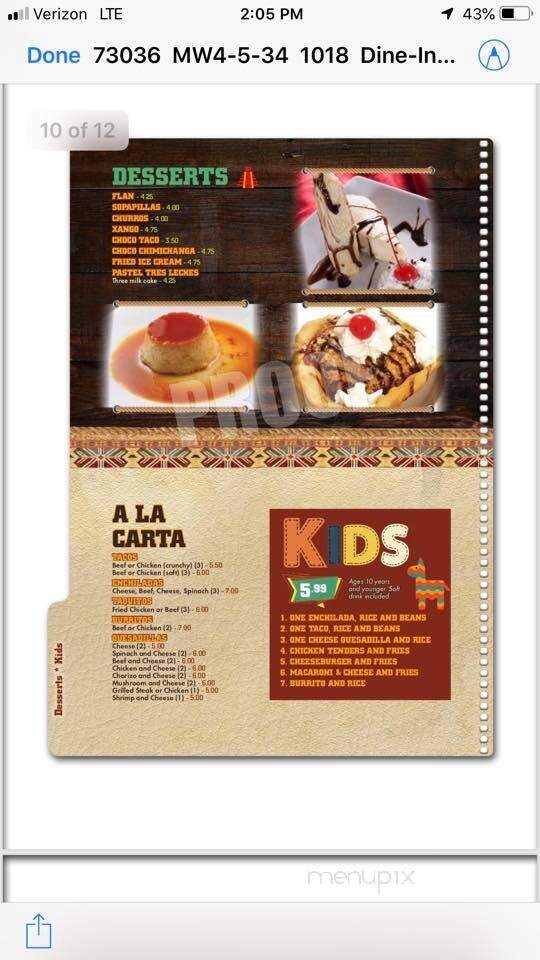 Molito's Mexican Grill - Powhatan, VA menu_pic