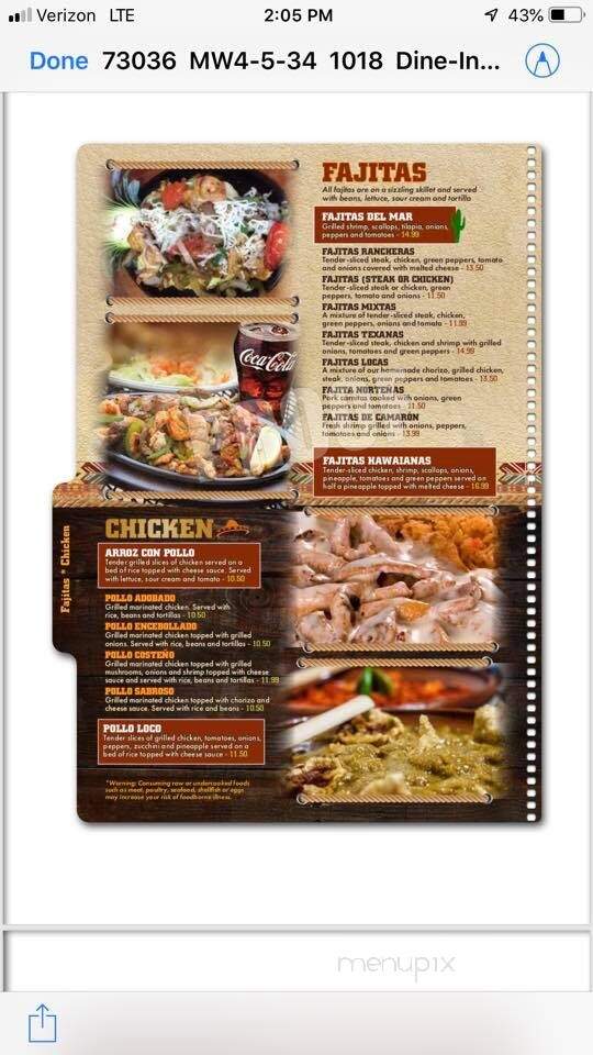 Molito's Mexican Grill - Powhatan, VA menu_pic