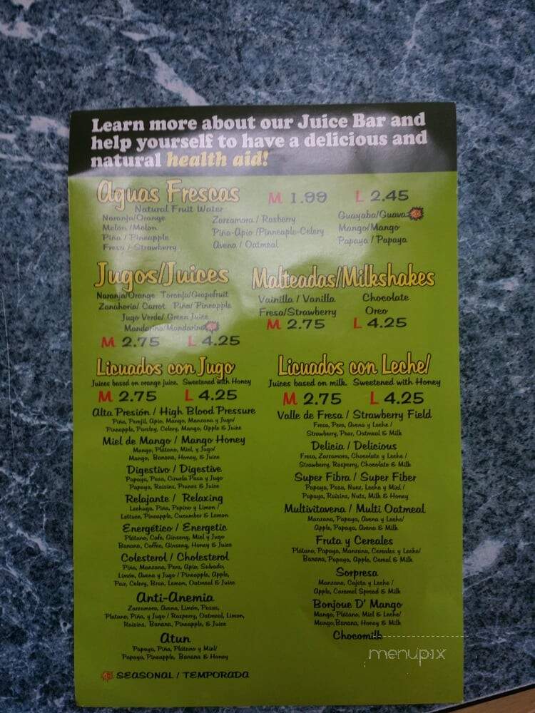 Taqueria Vallarta - Manteca, CA menu_pic