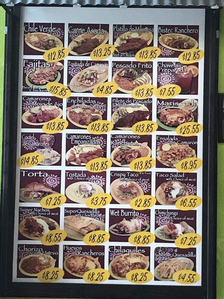 Taqueria Vallarta - Manteca, CA menu_pic