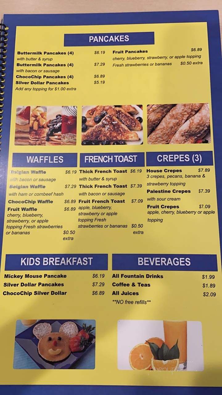 Pancakes House - Asheboro, NC menu_pic