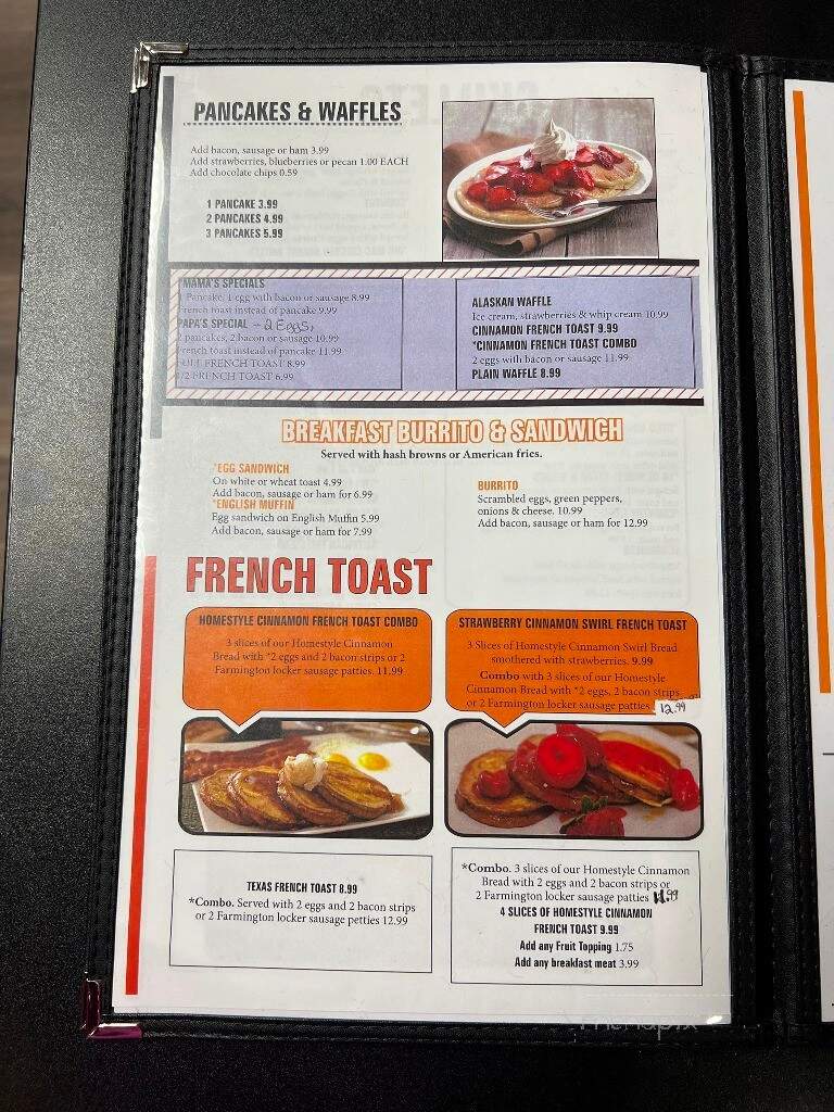 Kersh's Cafe - Farmington, IL menu_pic