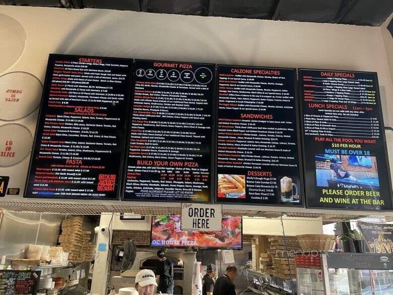 OC Pizza - Mission Viejo, CA menu_pic