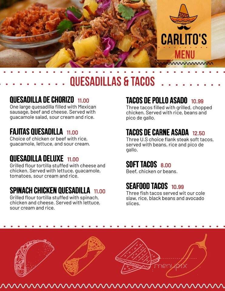 Carlito's Cantina and Sports Bar - Hagerstown, MD menu_pic