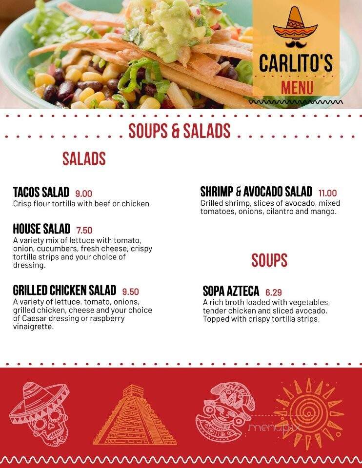 Carlito's Cantina and Sports Bar - Hagerstown, MD menu_pic