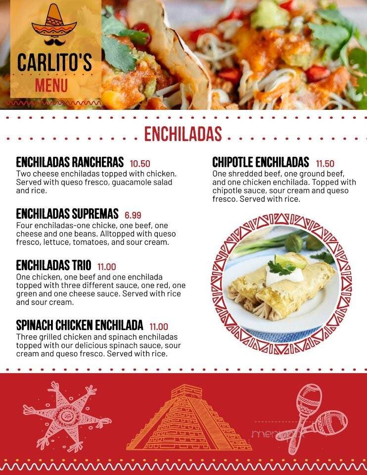 Carlito's Cantina and Sports Bar - Hagerstown, MD menu_pic