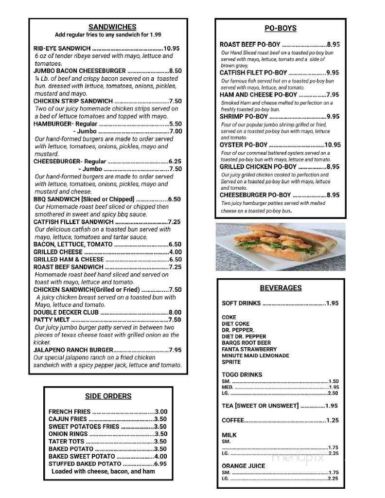 Lynda's Country Kitchen - Winnfield, LA menu_pic
