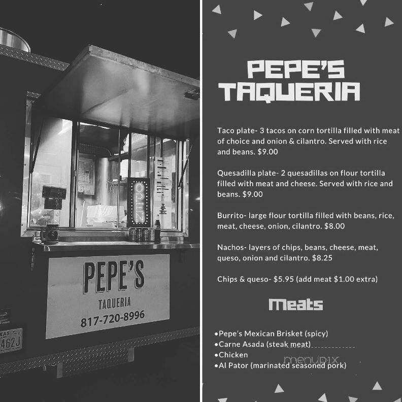 Pepe's Taqueria - Fort Worth, TX menu_pic